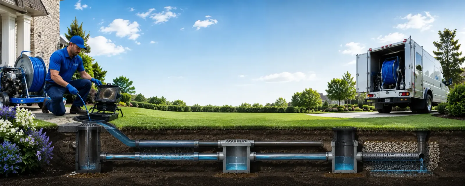 Outdoor drain cleaning information for Derby, VT